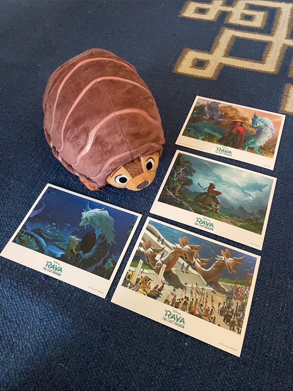 Raya the Last Dragon tuk tuk  Plush + Art Print Set -